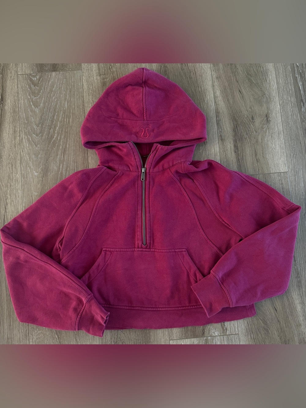Lululemon Scuba Oversized Half-Zip Hoodie XS/S Dark Raspberry Burgundy